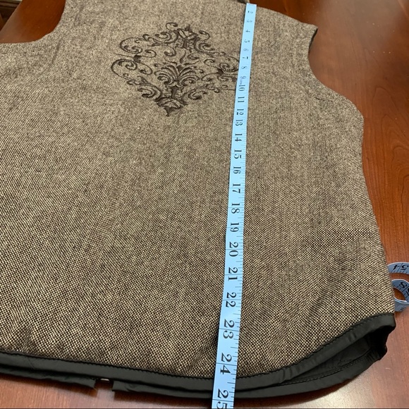 Prana Reversible Two Way Vest Jacket,apres ski vest Brown Wool Blend Polyester - Picture 17 of 17